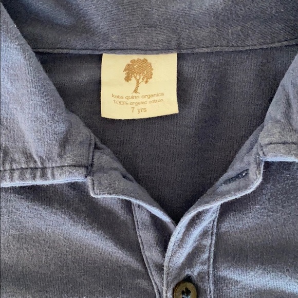 Kate Quinn Organics Blue button down shirt - Picture 3 of 5